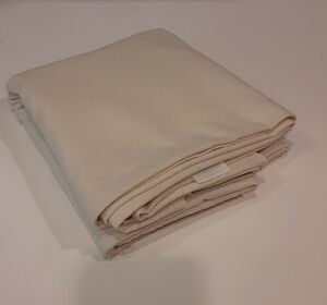 Vintage Lea C Tablecloth 70" Timeless Elegance Versatile Neutral U.S.A.